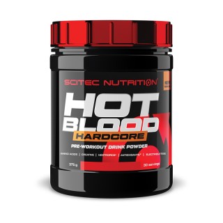 Передтренувальний комплекс Scitec Hot Blood Hardcore, 375 грам Червоні фрукти