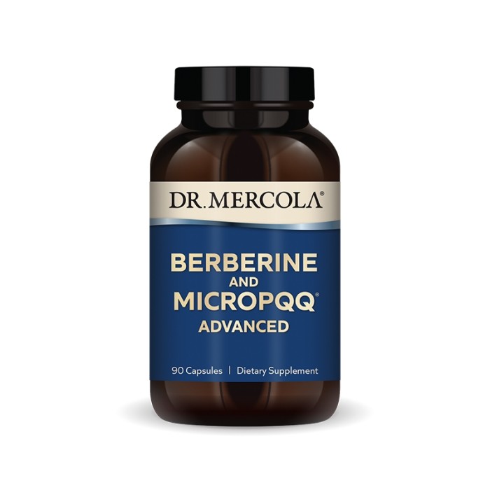 Естественная добавка Dr. Mercola Berberine и MicroPQQ, 30 капсул