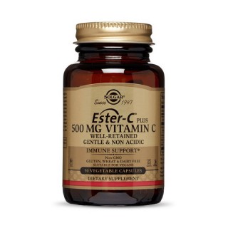 Solgar Ester-C плюс 500 мг вітаміну С (50 рослинних капсул)