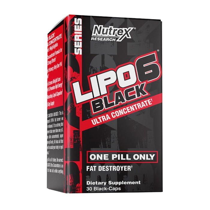 Nutrex Lipo 6 black Ultra Concentrate (30 черных капсул)