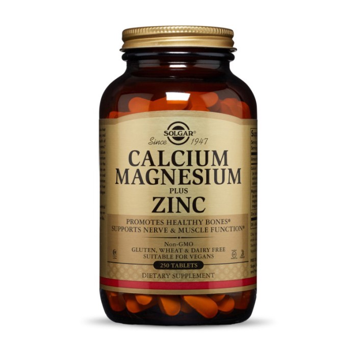 Solgar Calcium Magnesium plus Zinc (250 tab)