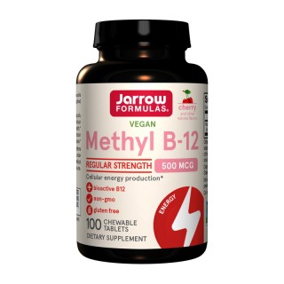 Jarrow Formulas Methyl B-12 500 mcg (100 chew tabs, cherry)
