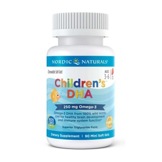 Nordic Naturals Children`s DHA (90 міні-м'яких желатинових капсул, малина)