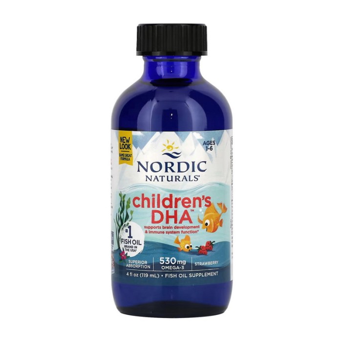 Nordic Naturals Children's DHA 530 mg Omega-3 (119 ml, natural strawberry)