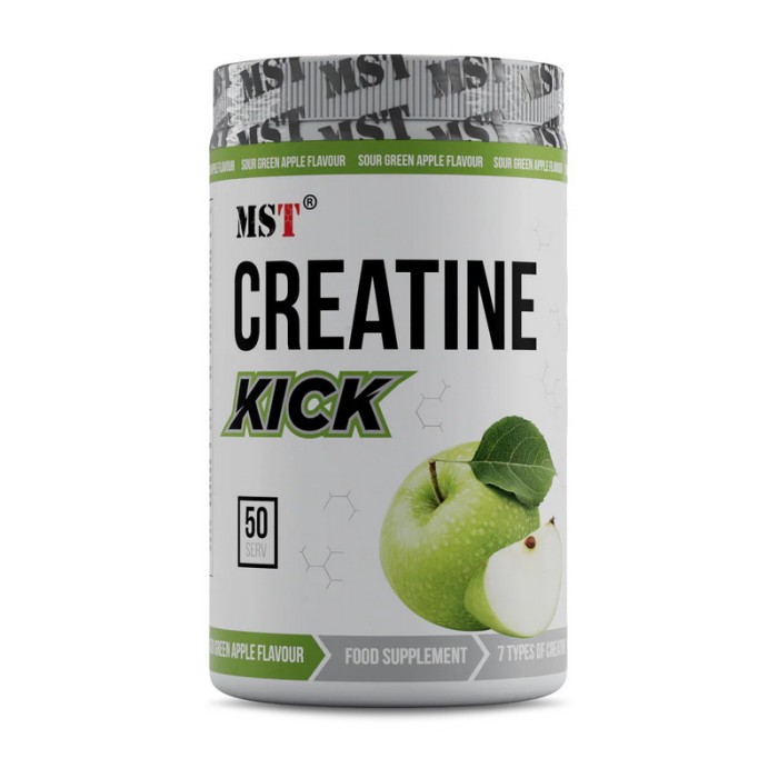MST Creatine Kick (500 г, кислое зеленое яблоко)