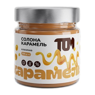 Арахисовое масло TOM Карамель Солона (200 г, класичная)