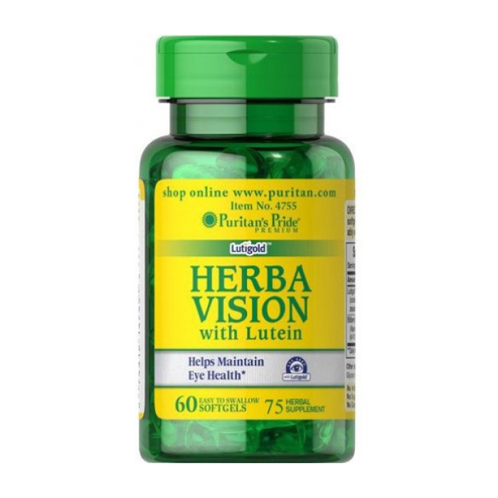 Puritan's Pride Herba Vision з лютеїном (60 м'яких капсул)