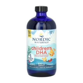 Дитячий DHA Nordic Naturals 530 мг Омега-3 (473 мл, натуральна полуниця)