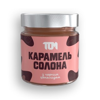 TOM peanut butter Карамель Солона (200 g, чорним шоколадом)