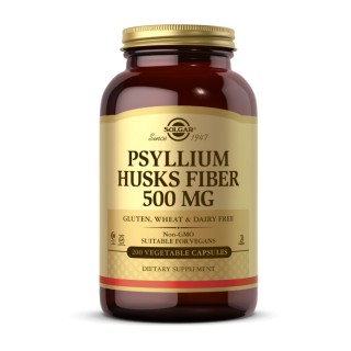 Solgar Psyllium Husk Fiber 500 мг (200 растительных капсул)