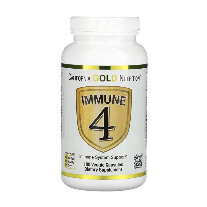 California Gold Nutrition Immune 4 (180 вегетаріанських капсул)