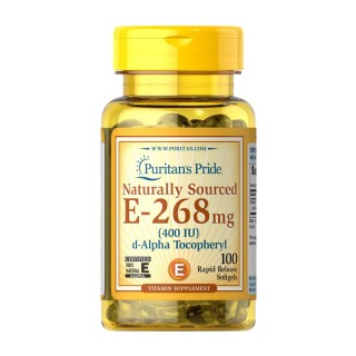 Puritan's Pride Naturally Sourced E-268 mg (400 IU) (100 softgels)