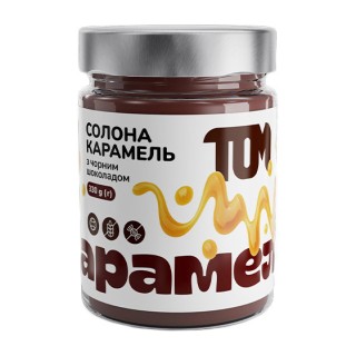 TOM peanut butter Карамель Солона (300 g, з чорним шоколадом)