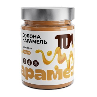TOM peanut butter Карамель Солона (330 g, класична)