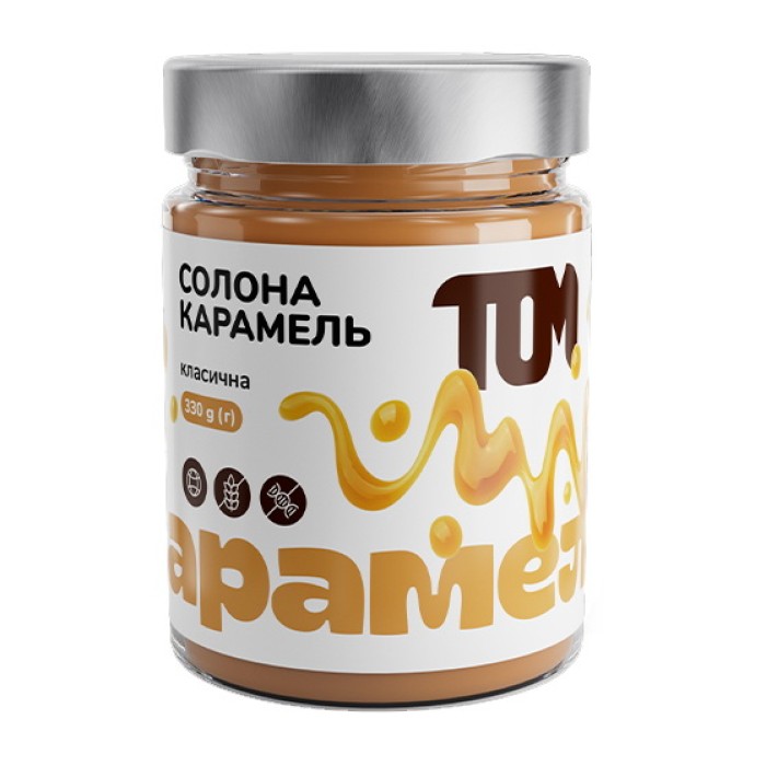 TOM peanut butter Карамель Солона (330 g, класична)