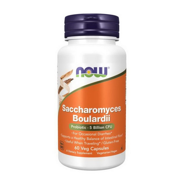 NOW Saccharomyces Boulardii (60 рослинних капсул)