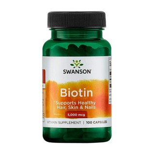 Swanson Biotin 5000 мкг (100 капсул)