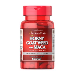 Puritan's Pride Horny Goat Weed з макою 500 мг / 75 мг (60 капсул)