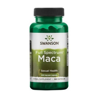 Swanson Maca 500 мг полного спектра (100 капсул)