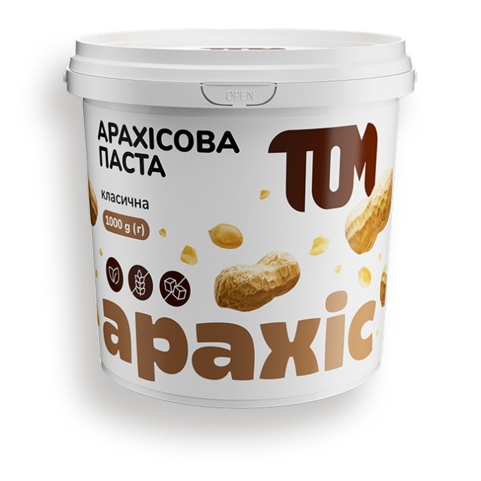 Заменитель питания TOM арахисовая паста классическая, 1 кг.