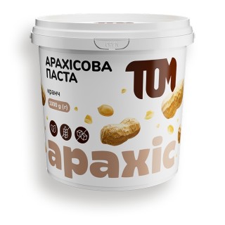 Замінник харчування TOM арахісова паста кранч, 1 кг