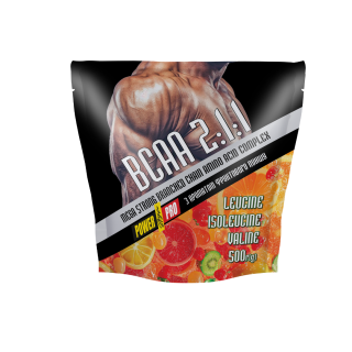Аминокислота BCAA Power Pro BCAA, 500 грамм Фруктовый пунш