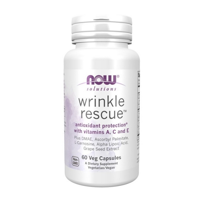 NOW Порятунок від зморшок (60 вегетаріанських капсул)