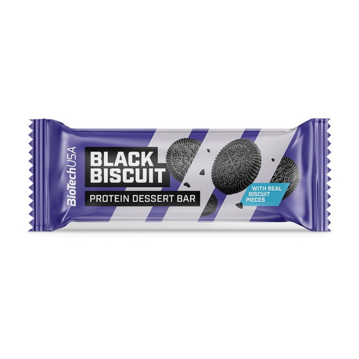 Батончик BioTech Protein Dessert Bar (50 г, черный бисквит)