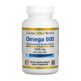 California Gold Nutrition Omega 800 (90 рибних м'яких капсул)