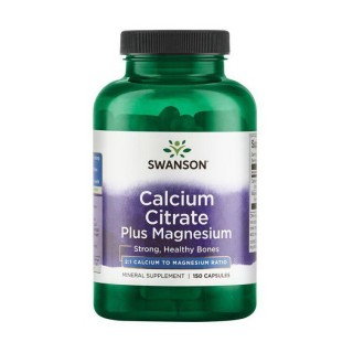 Swanson Calcium Citrate Plus Magnesium (150 caps)