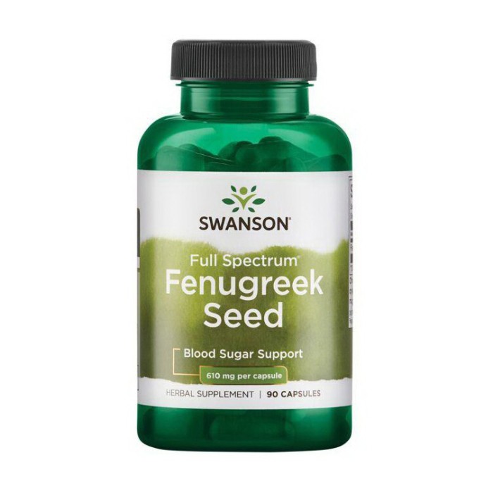 Swanson Fenugreek Seed 610 mg (90 caps)
