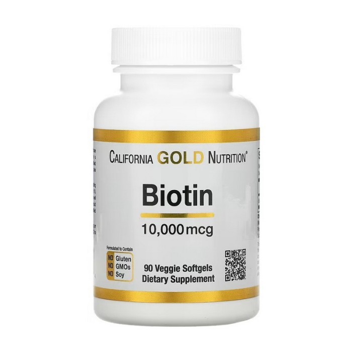 California Gold Nutrition Biotin 10 000 mcg (90 veg softgels)