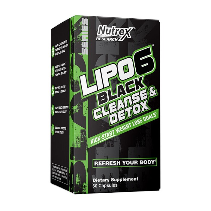 Nutrex Lipo 6 Black Clean & Detox (60 капсул)