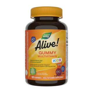 Жувальні цукерки Nature's Way Alive! Kids Multivitamin Gummy (60 цукерок, вишня, апельсин та виноград)