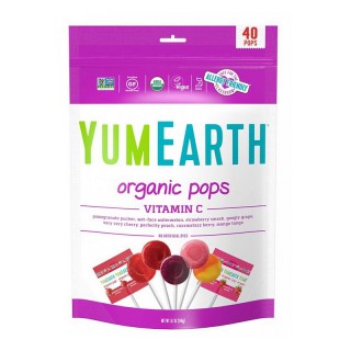 Органические леденцы YumEarth Mixed Organic с витамином С (40 леденцов)