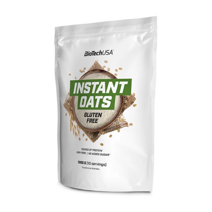 Овсяные хлопья быстрого приготовления BioTech Instant Oats без глютена (1 кг, шоколад)