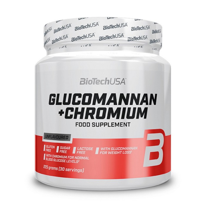 BioTech Glucomannan + Chromium (225 g, unflavoured)