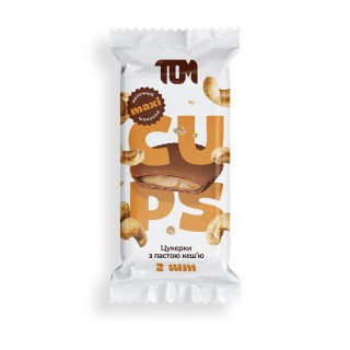 TOM peanut butter Цукерки з пастою кеш'ю в молочному шоколаді (38 g)