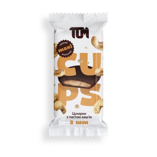 TOM peanut butter Конфеты с пастой кешью в черном шоколаде (38 g)