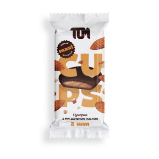 TOM peanut butter Конфеты с миндальной пастой в черном шоколаде (38 g)