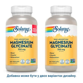 Solaray Magnesium Glycinate 350 mg (240 veg caps)
