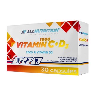 Вітамін C+D3 від All Nutrition (30 капсул)