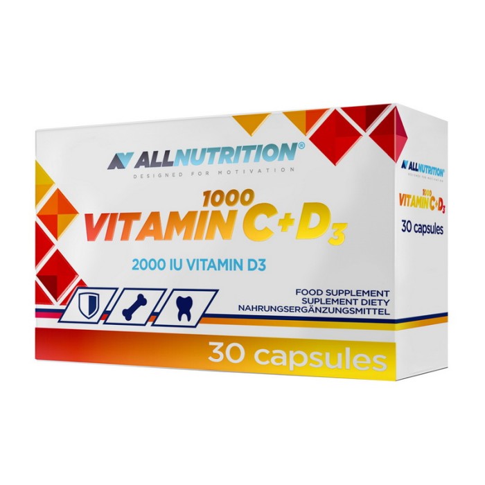Вітамін C+D3 від All Nutrition (30 капсул)