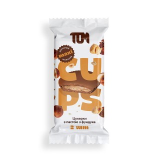 TOM peanut butter Конфеты с пастой фундука в молочном шоколаде (38 g)