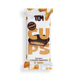 TOM peanut butter Конфеты с соленой карамелью в черном шоколаде (38 g)