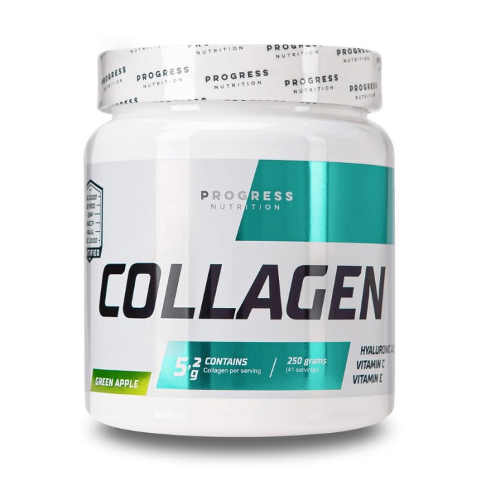 Progress Nutrition Collagen (250 г, зеленое яблоко)