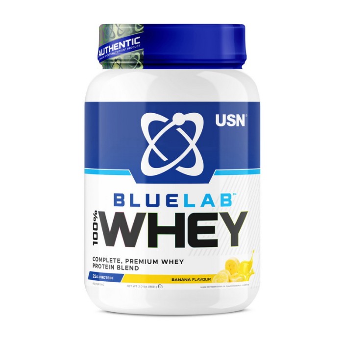 USN Blue Lab 100% Whey Premium Protein (908 г, банан)