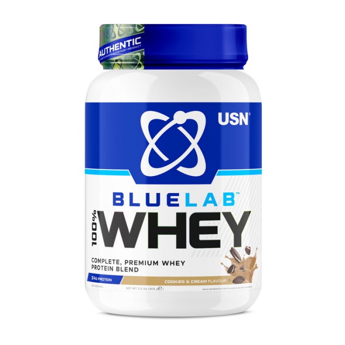 USN Blue Lab 100% Whey Premium Protein (908 г, печенье и сливки)