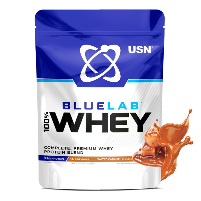 USN Blue Lab 100% Whey Premium Protein (476 г, соленая карамель)