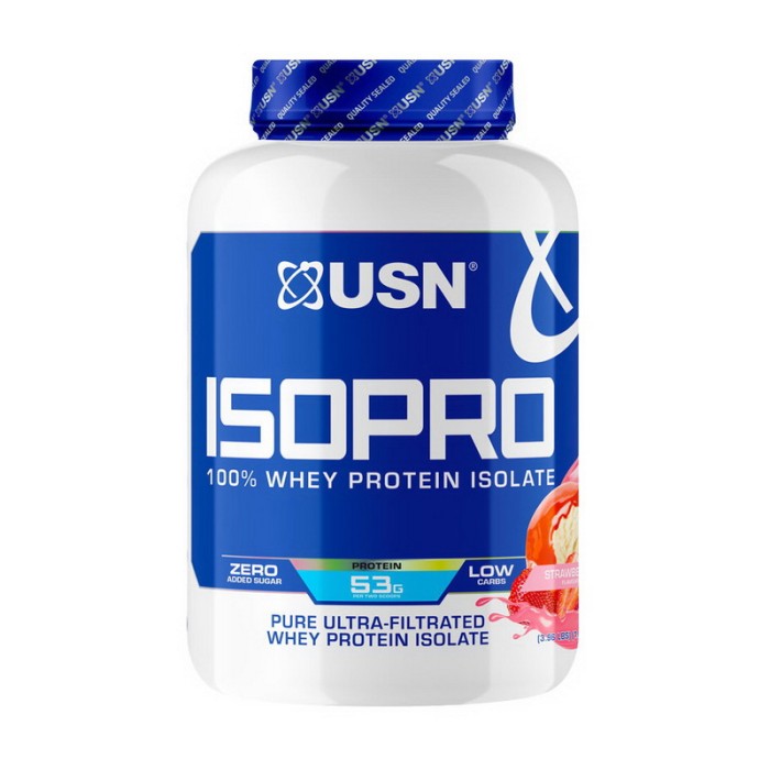 USN IsoPro 100 % изолят сывороточного протеина (1,8 кг, клубника)